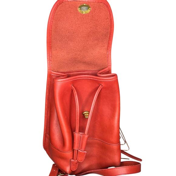 Rare Red COACH Vintage Daypack Backpack 9960 - Picture 8 of 14